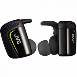 Bluetooth Hoofdtelefoon | JVC HAET90BTB Black True Wireless Sport IE 3-6hrs btty Charge Case USB cable IPX5 earpieces