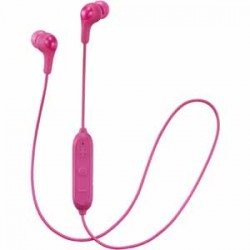 Bluetooth Kulaklık | JVC Gumy BT IE HAFX9BTP Pink, Blue-tooth 5-Hour Battery In-line 3-button rem/mic