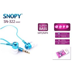 Snopy Sn-322 Mavi Mp3/Mp4 Lüks Kulaklık