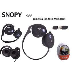 SNOPY | Snopy 988 2.4Ghz Kablosuz Mikrofonlu Kulaklık