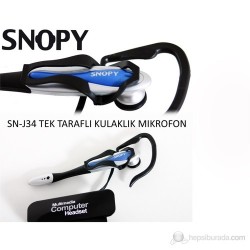 Snopy SN-J34 Skype Kulaklıklı Mikrofon