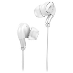 Ακουστικά In Ear | Snopy SN-X06 Telefon Uyumlu Beyaz Kulak İçi Mikrofonlu Kulaklık