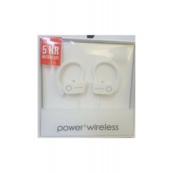 Power3 Bluetooth Kulaklık 5 Saat Şarj Süresi Boyuna Asmalı Sporcu Model Kulaklık Beyaz