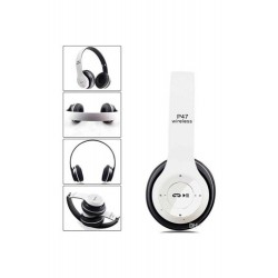 Bluetooth Kulaklık Mp3 Fm Solo 2 Beats Model Kulaküstü - P47 Beyaz