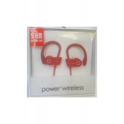 Power3 Bluetooth Kulaklık Sporcu Model Boyuna Asmalı Uzun Şarjlı Kırmızı