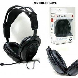 Headphones | Microlab K820 Siyah Mikrofonlu Kulaklık