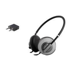 Headphones | Silver Crest Skro-32At Uçak Kullanım Kiti + Kolay Taşınabilir Lüks Gri Mikrofonlu Kulaklık