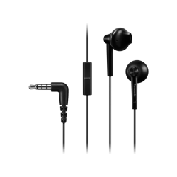 In-ear Headphones | PANASONIC RP-TCM55E-K fülhallgató mikrofonnal, basszus kiemeléssel, fekete