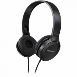 Headphones | Panasonic Lightweight On-Ear Headphones - Black