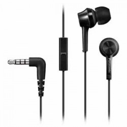 Panasonic RP-TCM115P-K In Ear Headphones Built in microphone Black Color