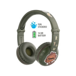 Bluetooth ve Kablosuz Kulaklıklar | ONANOFF Casque audio Bluetooth pour enfants Buddyphones Play Amazon Green (BT-BP-PLAY-AMAZON)