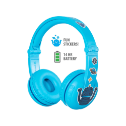 Casque Bluetooth, sans fil | ONANOFF Casque audio Bluetooth pour enfants Buddyphones Play Glacier Blue (BT-BP-PLAY-GLACIER)