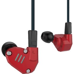 Headphones | Kz Zs6 Hybrid Quad Driver Kulak İçi Kulaklık - Kırmızı