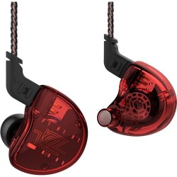 In-ear Headphones | Kz ZS10 Hd ve 4 Ba Driver Kulak İçi Kulaklık - Kırmızı