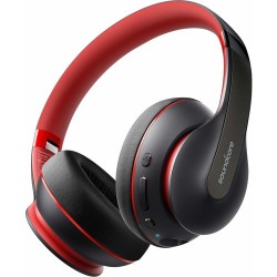 Bluetooth Kulaklık | Anker Soundcore Life Q10 Kablosuz Bluetooth 5.0 Kulaklık - 60 Saate Varan Çalma Süresi - Siyah Kırmızı - A3032