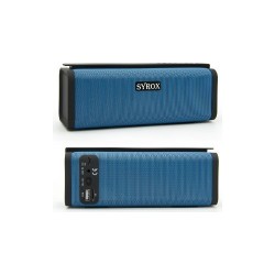 Syrox Syrox Bluetooth Hoparlör & Fm Radio & Microsd Card Mavi - S-14