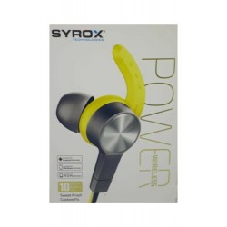 Syrox | S32 Bluetooth Mıknatıslı Kulakiçi Spor Kulaklık(sarı)