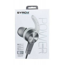 Syrox | Bluetooth'lu Mıknatıslı Kulak İçi Spor Kulaklık Çift Bataryalı