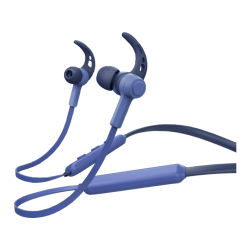 Casque Bluetooth | HAMA Neckband BT - Bluetooth Kopfhörer mit Nackenbügel (Blaue Tiefen/Wahre Marine)