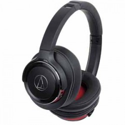 Audio Technica | ATUS ATH-WS660BTBRD Over Ear Headphones Solid Bass Wireless Red