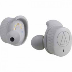 Audio Technica ATH-SPORT7TWGY SonicSport® Wireless In-Ear Headphones, Gray