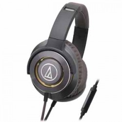 Audio Technica | Audio-Technica Solid Bass® Over-Ear Headphones with In-line Mic & Control - Gun Metal