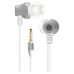 In-ear Headphones | S-link SL-KU150 Mobil Uyumlu Taşıma Çantalı Kulak İçi Beyaz/Gümüş Mikrofonlu Kulaklık