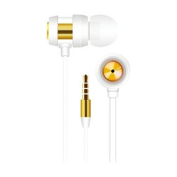 In-ear Headphones | S-link SL-KU140 Mobil Uyumlu Kulak İçi Beyaz/Gold Mikrofonlu Kulaklık