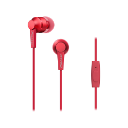 Ακουστικά In Ear | PIONEER SE-C3T-R fülhallgató mikrofonnal, piros