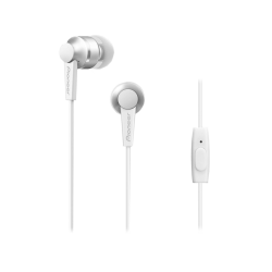 Ακουστικά In Ear | PIONEER SE-C3T-W fülhallgató mikrofonnal, fehér