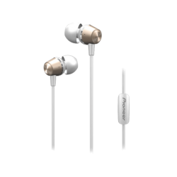 Ακουστικά In Ear | PIONEER SE-QL2T-G fülhallgató, mikrofonnal, arany