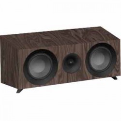 Jamo | S 81 C Walnut - Studio center channel with dual 4 woofers and a 1 soft dome tweeter.