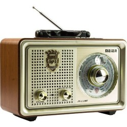 Microcase M-110BT Ahşap Nostaljik Görünümlü BT/SD/Aux Hoparlör