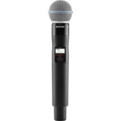 Shure QLXD2/B58A Digital Handheld Wireless Microphone Transmitter with Beta 58A Capsule (J50A: 572 to 608 + 614 to 616 MHz)