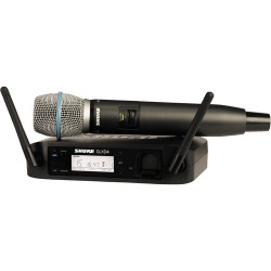 Shure GLXD24/B87A Digital Wireless Handheld Microphone System with Beta 87A Capsule (2.4 GHz)