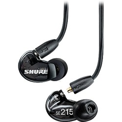 In-ear Headphones | Shure SE215 Sound-Isolating In-Ear Stereo Earphones (Black)