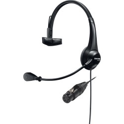 Headsets | Shure BRH31M-NXLR4F Lightweight Single-Sided Broadcast Headset with Neutrik 4-Pin XLR-F Cable