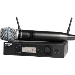 Shure GLXD24R/B87A Advanced Digital Wireless Handheld Microphone System with Beta 87A Capsule (2.4 GHz)