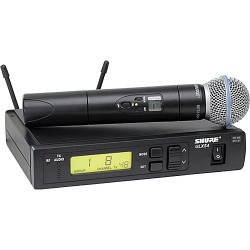 Shure ULXS24/BETA58 Wireless Handheld Microphone System with Beta 58A Capsule (G3: 470 to 506 MHz)