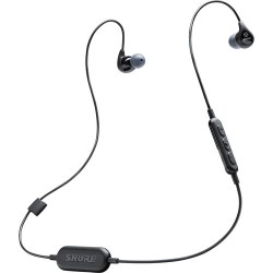 Shure SE112 Sound Isolating Earphones with Bluetooth Communication Cable (Black)
