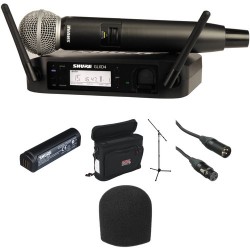 Shure | Shure GLXD24/SM58 Digital Wireless Handheld Microphone System with SM58 Capsule Kit (2.4 GHz)