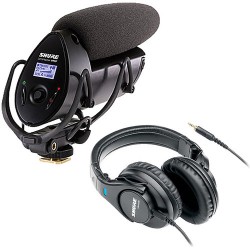 Shure VP83F LensHopper Shotgun Mic, Flash Recorder & SRH440 Headphone Kit