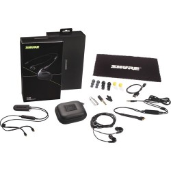Headphones | Shure SE846 Sound-Isolating Earphones with Bluetooth 5.0 and Wired Accessory Cables (Black)