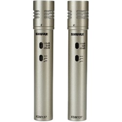 Shure KSM137/SL ST PAIR Cardioid Microphone (Stereo Pair)