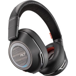 Bluetooth Headphones | Plantronics Voyager 8200 UC Bluetooth Headset with USB Type-C Adapter (Black)