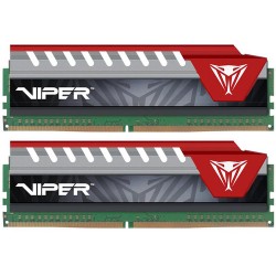 Patriot | Patriot 8GB Viper Elite DDR4 2400 MHz UDIMM Memory Kit (2 x 4GB, Black/Red)