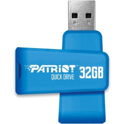 Patriot 32GB Quickdrive Swivel USB 3.1 Drive (Blue)