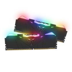 Patriot 16GB Viper RGB Series DDR4 2666 MHz UDIMM Memory Module Kit (2 x 8GB, Black)