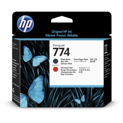 HP | HP 774 Matte Black & Chromatic Red DesignJet Printhead