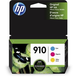 HP | HP 910 Cyan/Magenta/Yellow Original Ink Cartridges (3-Pack)